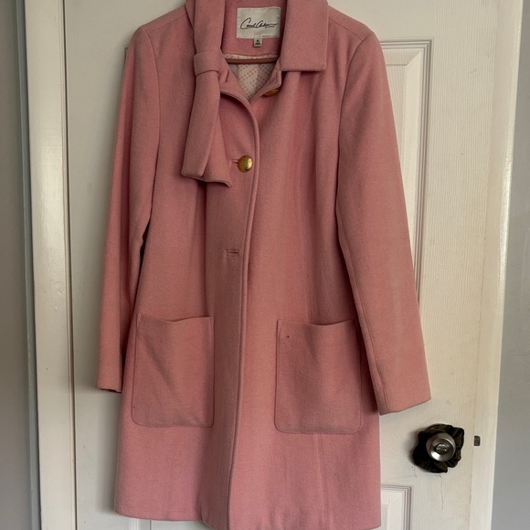 CAbi Jackets & Blazers - CAbi Pink Trench Coat with Bow Detail